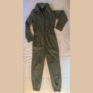 Green Utility Jumpsuit